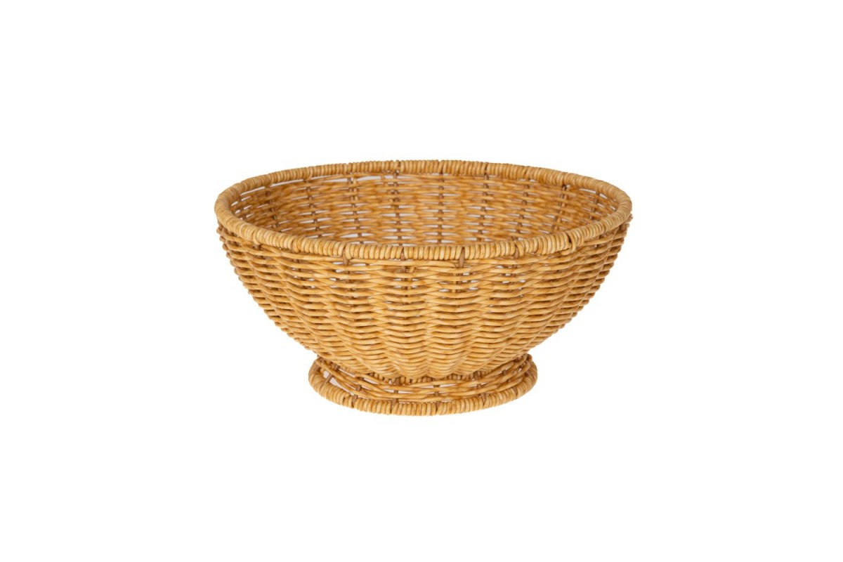 ΜΠΩΛ ΚΡΕΜ RATTAN Φ24,5x12cm. ΠΛΑΣΤΙΚΟ