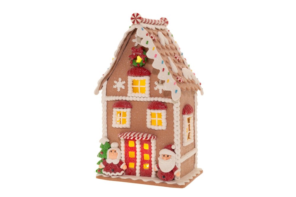 GINGERBREAD ΣΠΙΤΑΚΙ ΜΕ LED ΦΩΣ 16Χ13Χ29ΕΚ