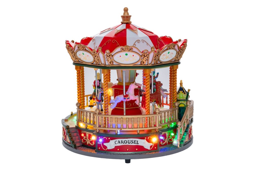 ΚΑΡΟΥΣΕΛ ΜΕ ΜΟΥΣΙΚΗ ΚΑΙ ΚΙΝΗΣΗ 22.5Χ22.5Χ23.5ΕΚ  ΜΠΑΤΑΡΙΑΣ