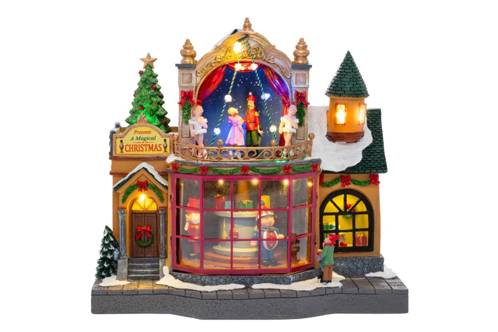 TOY SHOP ΜΕ ΜΟΥΣΙΚΗ KAI ΚΙΝΗΣΗ 30.5Χ18.5Χ28.5ΕΚ ΜΕ ΑΝΤΑΠΤΟΡΑ ΡΕΥΜΑΤΟΣ