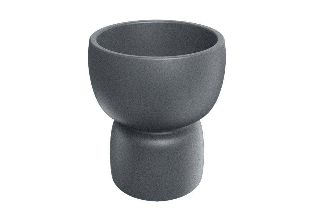 DUALA ROUND TINY GRANITE ΠΛΑΣΤΙΚΟ ΚΑΣΠΩ 47Χ47Χ55ΕΚ