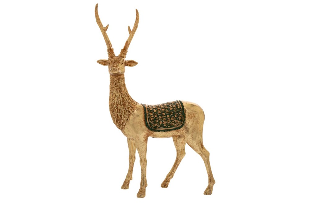 ΠΟΛΥΡΕΖΙΝΗ ΧΡΥΣΟΣ ΤΑΡΑΝΔΟΣ ΜΕ ΠΡΑΣΙΝΗ ΣΕΛΑ 31,5Χ17,3Χ47,8ΕΚ.