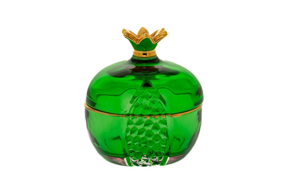 ΠΡΑΣΙΝΟ ΓΥΑΛΙΝΟ ΡΟΔΙ ΜΕ ΚΑΠΑΚΙ 10Χ10Χ10ΕΚ