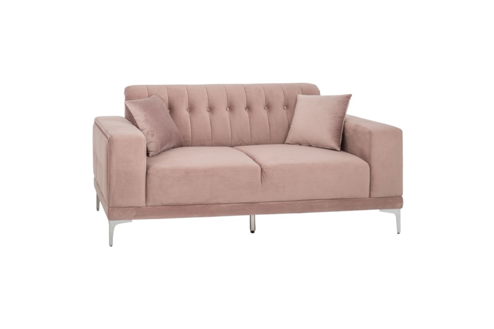 ΣΑΠΙΟ ΜΗΛΟ ΒΕΛΟΥΔΙΝΟΣ 2ΘΕΣΙΟΣ ΚΑΝΑΠΕΣ ΜΕ ΑΣΗΜΙ ΜΕΤΑΛΛΙΚΑ ΠΟΔΙΑ 180Χ86Χ85ΕΚ LEGS KD