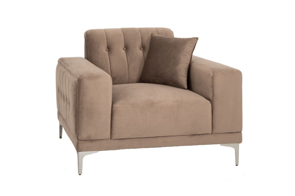 ΚΑΦΕ ΒΕΛΟΥΔΙΝΗ ΠΟΛΥΘΡΟΝΑ ΜΕ ΑΣΗΜΙ ΜΕΤΑΛΛΙΚΑ ΠΟΔΙΑ 114Χ86Χ85ΕΚ LEGS KD