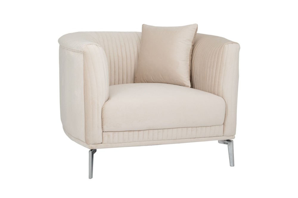 ΚΡΕΜ ΒΕΛΟΥΔΙΝΗ ΠΟΛΥΘΡΟΝΑ ΜΕ ΑΣΗΜΙ ΜΕΤΑΛΛΙΚΑ ΠΟΔΙΑ 105Χ91Χ75ΕΚ LEGS KD ΚΡΕΜ ΒΕΛΟΥΔΙΝΗ ΠΟΛΥΘΡΟΝΑ ΜΕ ΑΣΗΜΙ ΜΕΤΑΛΛΙΚΑ ΠΟΔΙΑ 105Χ91Χ75ΕΚ LEGS KD