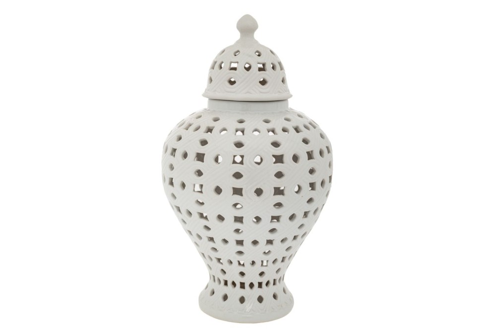 ΛΕΥΚΟ ΚΕΡΑΜΙΚΟ ΔΙΑΤΡΗΤΟ ΒΑΖΟ ΜΕ ΚΑΠΑΚΙ 25Χ25Χ42,5ΕΚ ΛΕΥΚΟ ΚΕΡΑΜΙΚΟ ΔΙΑΤΡΗΤΟ ΒΑΖΟ ΜΕ ΚΑΠΑΚΙ 25Χ25Χ42,5ΕΚ