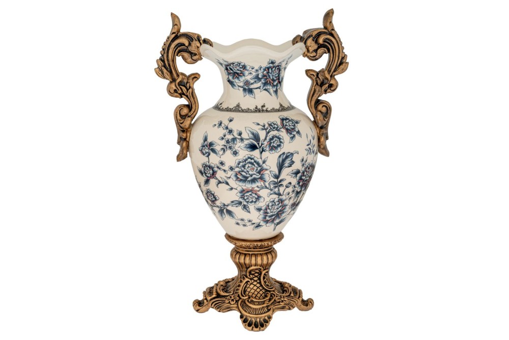 ΔΙΑΚΟΣΜΗΤΙΚΟ ΦΛΟΡΑΛ ΠΟΛΥΡΕΖΙΝ ΒΑΖΟ ΜΕ ΧΡΥΣΑ ΧΕΡΟΥΛΙΑ 27Χ17Χ42ΕΚ ΔΙΑΚΟΣΜΗΤΙΚΟ ΦΛΟΡΑΛ ΠΟΛΥΡΕΖΙΝ ΒΑΖΟ ΜΕ ΧΡΥΣΑ ΧΕΡΟΥΛΙΑ 27Χ17Χ42ΕΚ