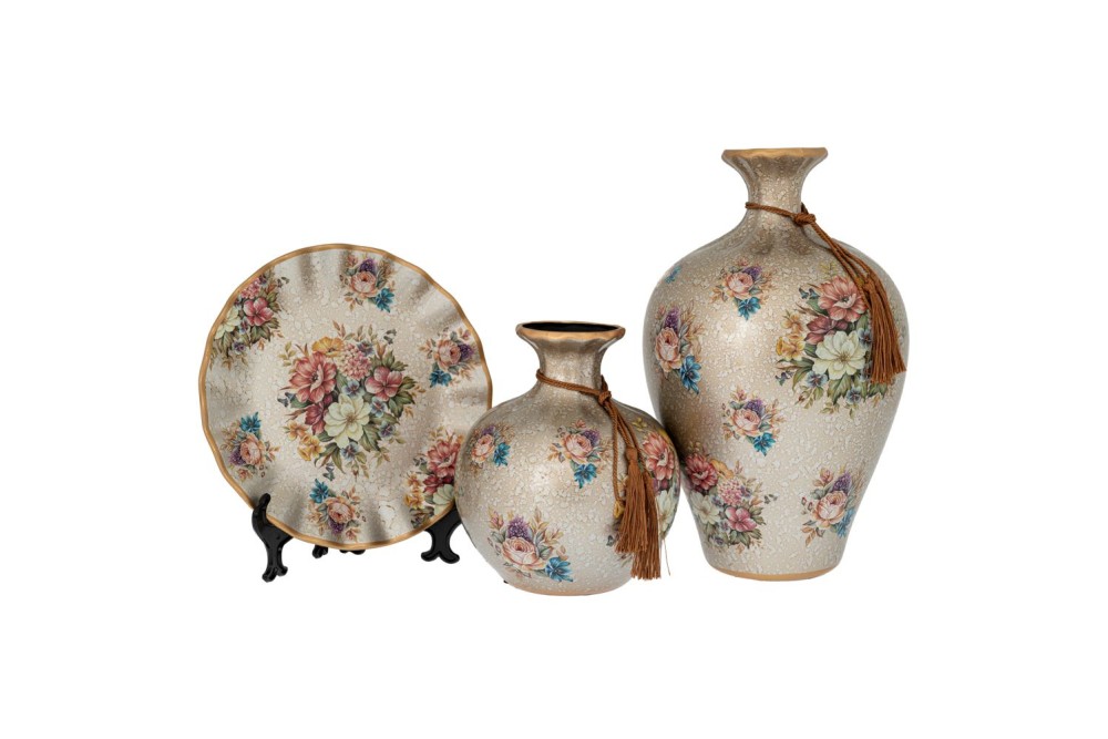 ΣΕΤ 3 ΚΕΡΑΜΙΚΑ ΕΠΙΤΡΑΠΕΖΙΑ ΔΙΑΚΟΣΜΗΤΙΚΑ ΜΕ ΛΟΥΛΟΥΔΙΑ 34Χ22 21Χ17 22Χ3ΕΚ ΣΕΤ 3 ΚΕΡΑΜΙΚΑ ΕΠΙΤΡΑΠΕΖΙΑ ΔΙΑΚΟΣΜΗΤΙΚΑ ΜΕ ΛΟΥΛΟΥΔΙΑ 34Χ22 21Χ17 22Χ3ΕΚ