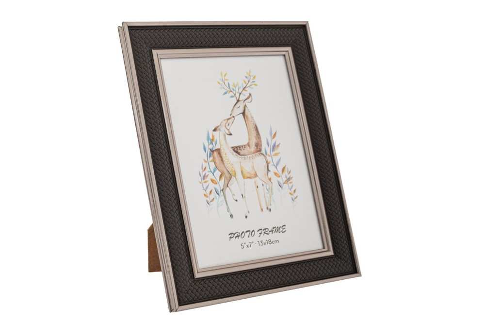 ΓΚΡΙ ΜΕ ΧΡΥΣΟ ΓΕΙΣΟ ΠΛΑΣΤΙΚΗ ΚΟΡΝΙΖΑ 13Χ18ΕΚ