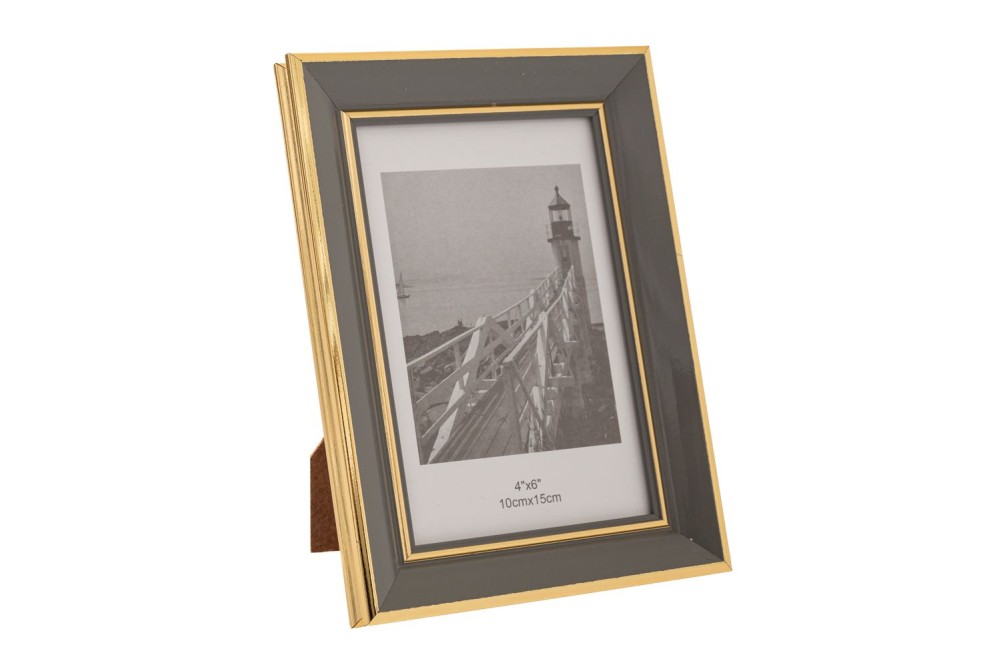 ΓΚΡΙ ΜΕ ΧΡΥΣΟ ΓΕΙΣΟ ΠΛΑΣΤΙΚΗ ΚΟΡΝΙΖΑ 10Χ15ΕΚ