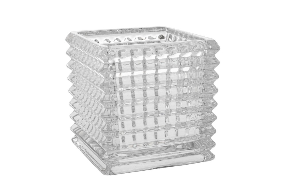 ΓΥΑΛΙΝΟΣ ΑΝΑΓΛΥΦΟΣ ΚΥΒΟΣ Φ15Χ15ΕΚ ΔΙΑΦΑΝΟΣ