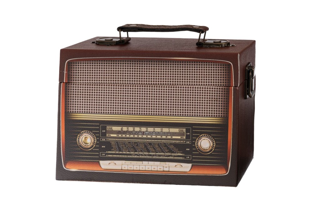 ΚΟΥΤΙ ΒΑΛΙΤΣΑΚΙ ΣΕ ΣΧΗΜΑ ΡΑΔΙΟΦΩΝΟΥ 20Χ10Χ15ΕΚ