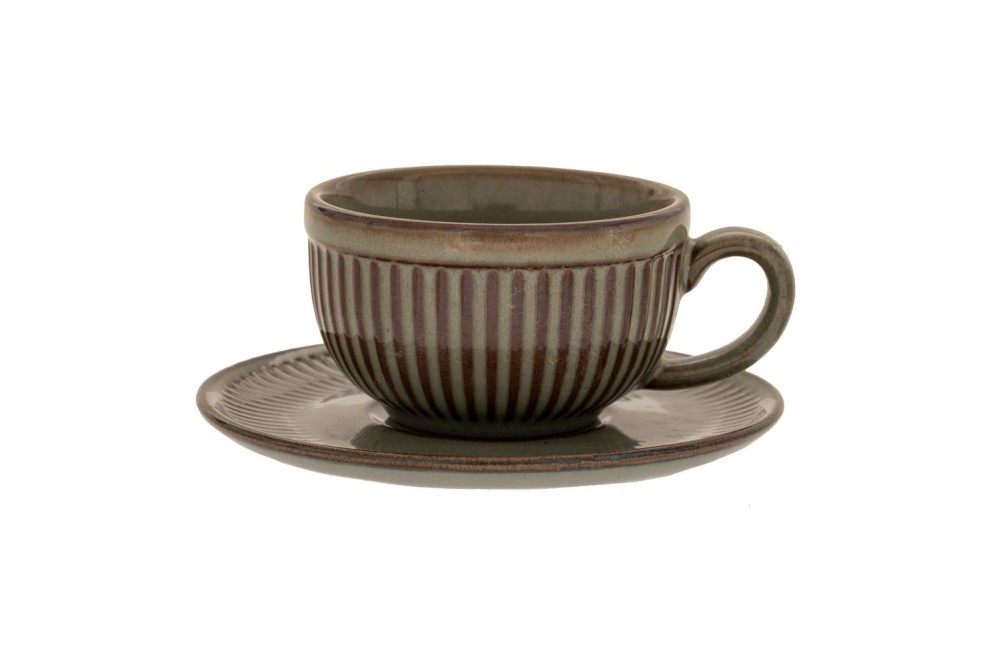 ΣΕΤ 6 ΠΡΑΣΙΝΟ ΚΕΡΑΜΙΚΟ ΦΛΥΤΖΑΝΑΚΙ TOY ΚΑΦΕ ΜΕ ΠΙΑΤΑΚΙ 80ml