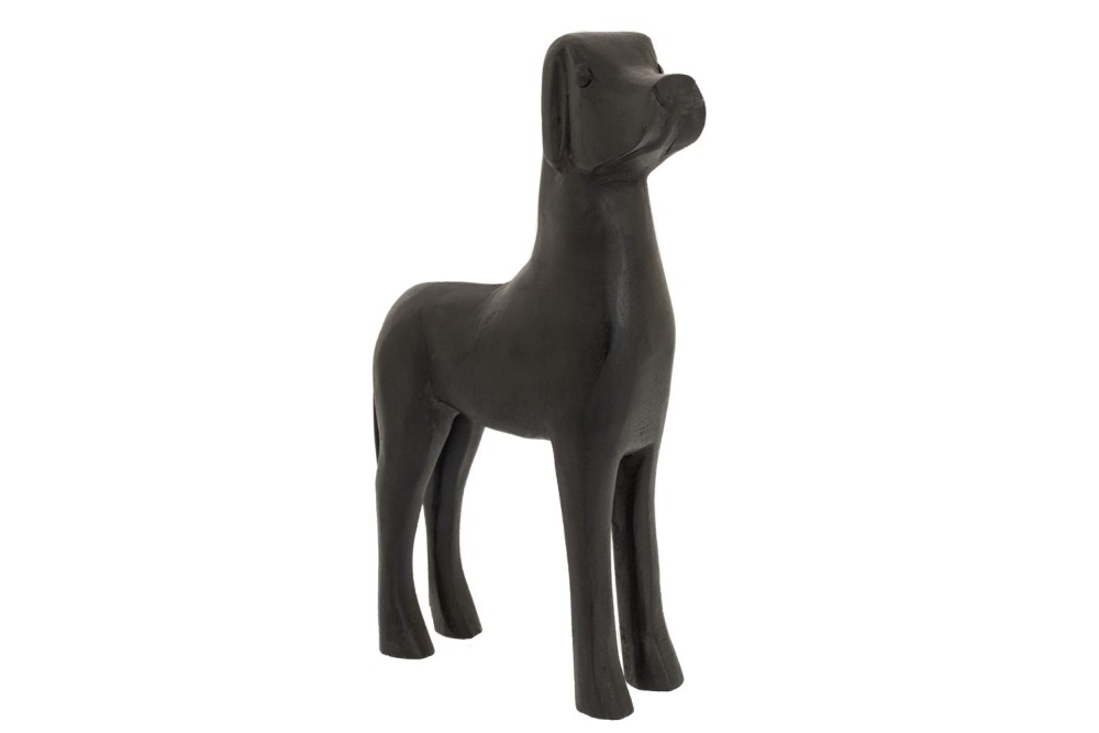 ΜΑΥΡΗ ΞΥΛΙΝΗ ΦΙΓΟΥΡΑ ΣΚΥΛΟΥ 28Χ8Χ36ΕΚ