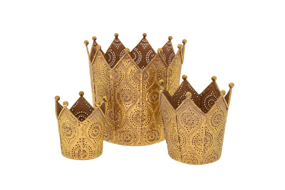 ΣΕΤ 3 ΧΡΥΣΕΣ ΜΕΤΑΛΛΙΚΕΣ ΚΟΡΩΝΕΣ 16Χ15Χ15,5 11Χ11Χ11,5 8,5Χ8,5Χ8,5ΕΚ ΣΕΤ 3 ΧΡΥΣΕΣ ΜΕΤΑΛΛΙΚΕΣ ΚΟΡΩΝΕΣ 16Χ15Χ15,5 11Χ11Χ11,5 8,5Χ8,5Χ8,5ΕΚ