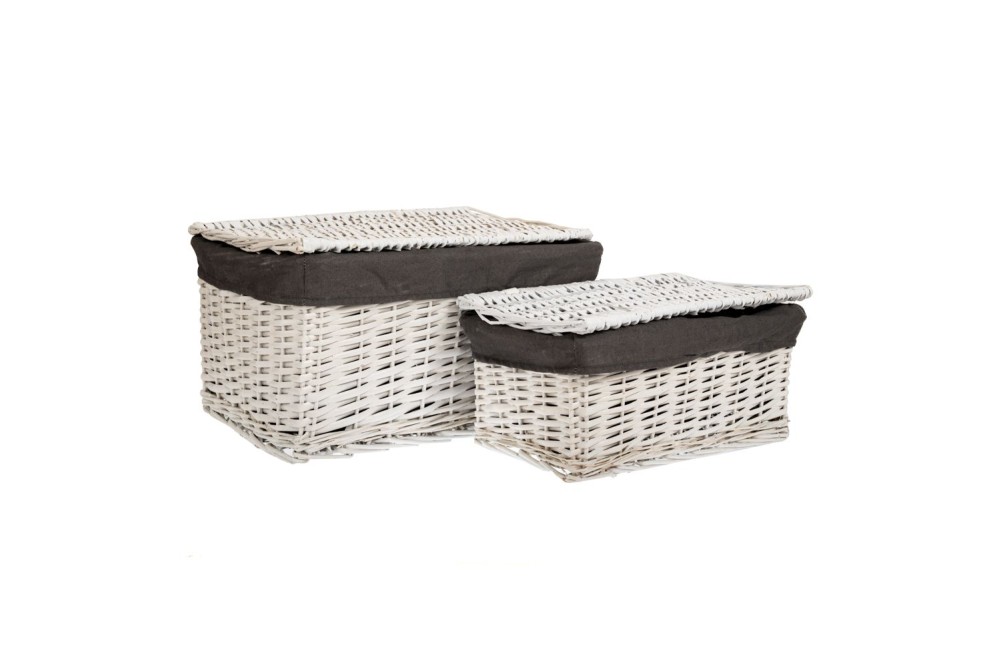 ΣΕΤ 2 ΛΕΥΚΟ ΨΑΘΙΝΟ ΚΑΛΑΘΙ ΜΕ ΚΑΠΑΚΙ ΜΕ ΥΦΑΣΜΑ A:53X34X26 B:43X29X18 ΕΚ ΣΕΤ 2 ΛΕΥΚΟ ΨΑΘΙΝΟ ΚΑΛΑΘΙ ΜΕ ΚΑΠΑΚΙ ΜΕ ΥΦΑΣΜΑ A:53X34X26 B:43X29X18 ΕΚ