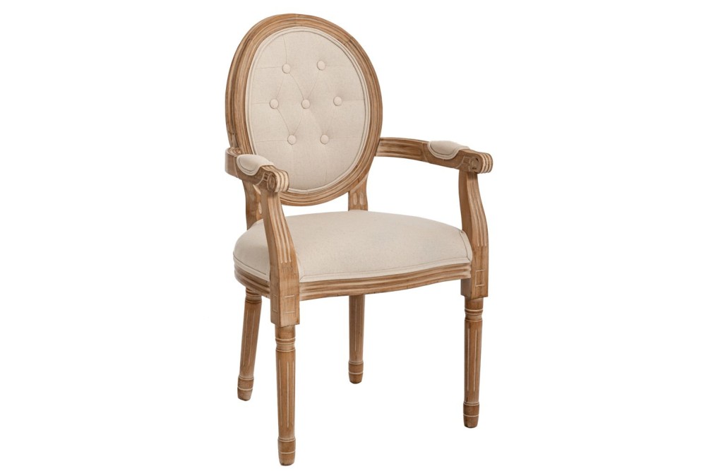 ΞΥΛΙΝΗ ΚΑΡΕΚΛΑ ΜΕ ΜΠΡΑΤΣΑ ΚΑΙ ΜΠΕΖ ΥΦΑΣΜΑ 55Χ46Χ96ΕΚ