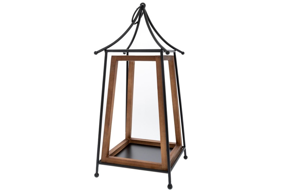 ΞΥΛΙΝΟ ΦΑΝΑΡΙ ΜΕ ΜΑΥΡΟ ΜΕΤΑΛΛΙΚΟ ΠΛΑΙΣΙΟ 25Χ25Χ56ΕΚ ΞΥΛΙΝΟ ΦΑΝΑΡΙ ΜΕ ΜΑΥΡΟ ΜΕΤΑΛΛΙΚΟ ΠΛΑΙΣΙΟ 25Χ25Χ56ΕΚ