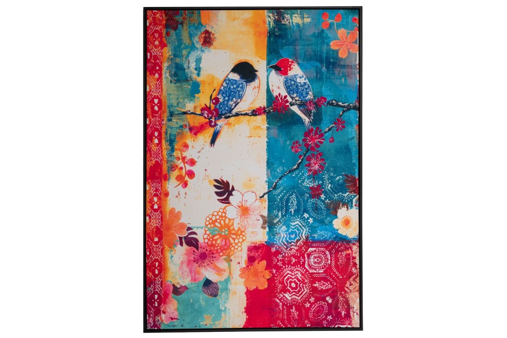 COLORFUL BIRDS ΠΙΝΑΚΑΣ 83Χ123 ΕΚ ΜΕ ΜΑΥΡΗ ΚΟΡΝΙΖΑ ΣΕ ΤΥΠΩΜΕΝΟ ΒΕΛΟΥΤΕ ΚΑΜΒΑ COLORFUL BIRDS ΠΙΝΑΚΑΣ 83Χ123 ΕΚ ΜΕ ΜΑΥΡΗ ΚΟΡΝΙΖΑ ΣΕ ΤΥΠΩΜΕΝΟ ΒΕΛΟΥΤΕ ΚΑΜΒΑ