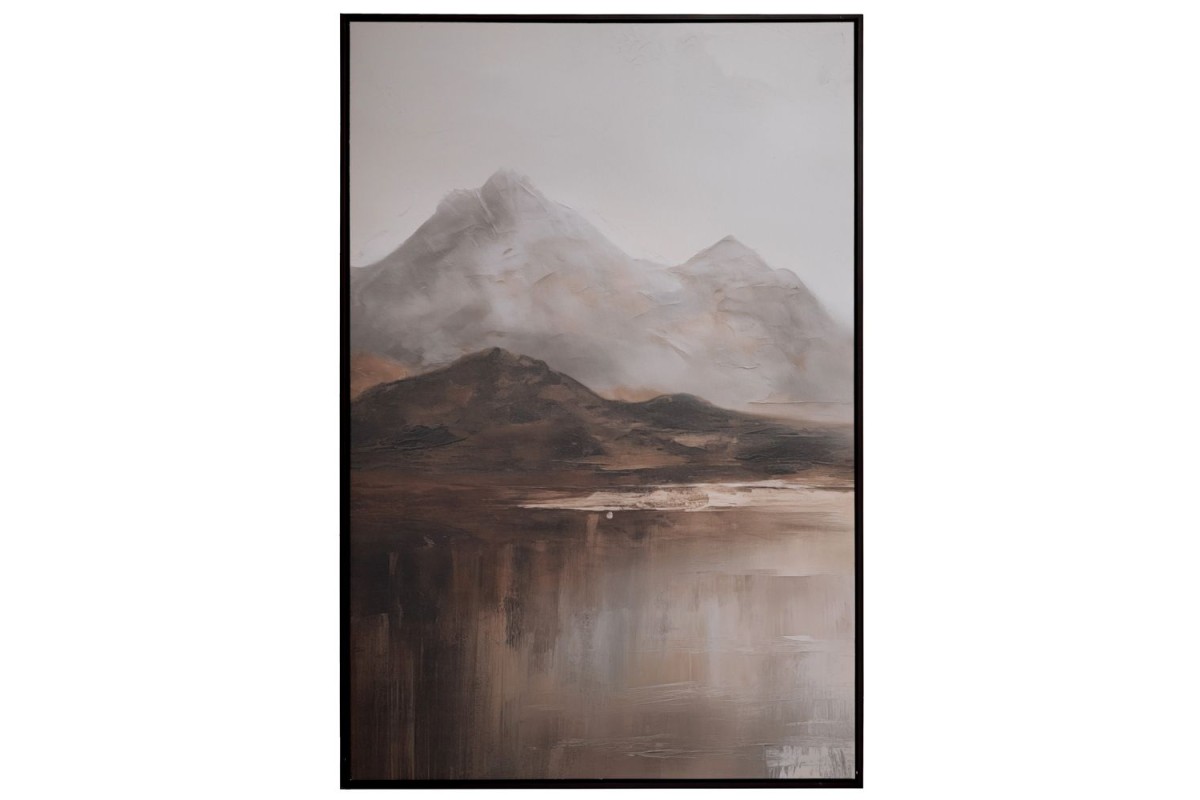 MOUNTAINS ΠΙΝΑΚΑΣ 83Χ123ΕΚ ME WENGE ΚΟΡΝΙΖΑ ΣΕ ΤΥΠΩΜΕΝΟ ΚΑΜΒΑ