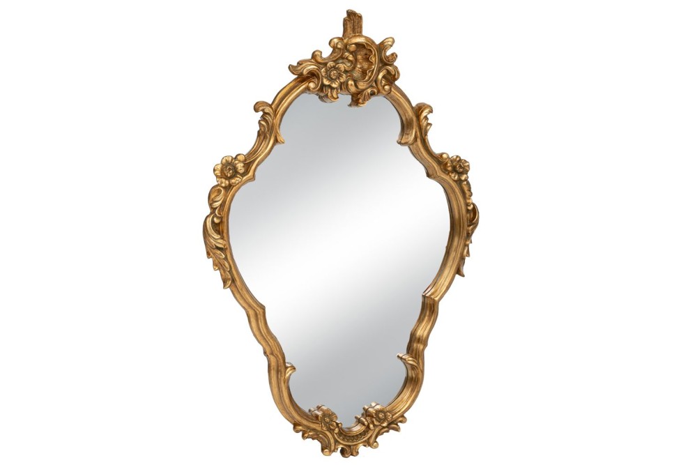 ΧΡΥΣΟΣ VINTAGE PU ΚΑΘΡΕΦΤΗΣ ΤΟΙΧΟΥ ΜΕ ΑΝΑΓΛΥΦΑ ΣΧΕΔΙΑ 68Χ9Χ104ΕΚ