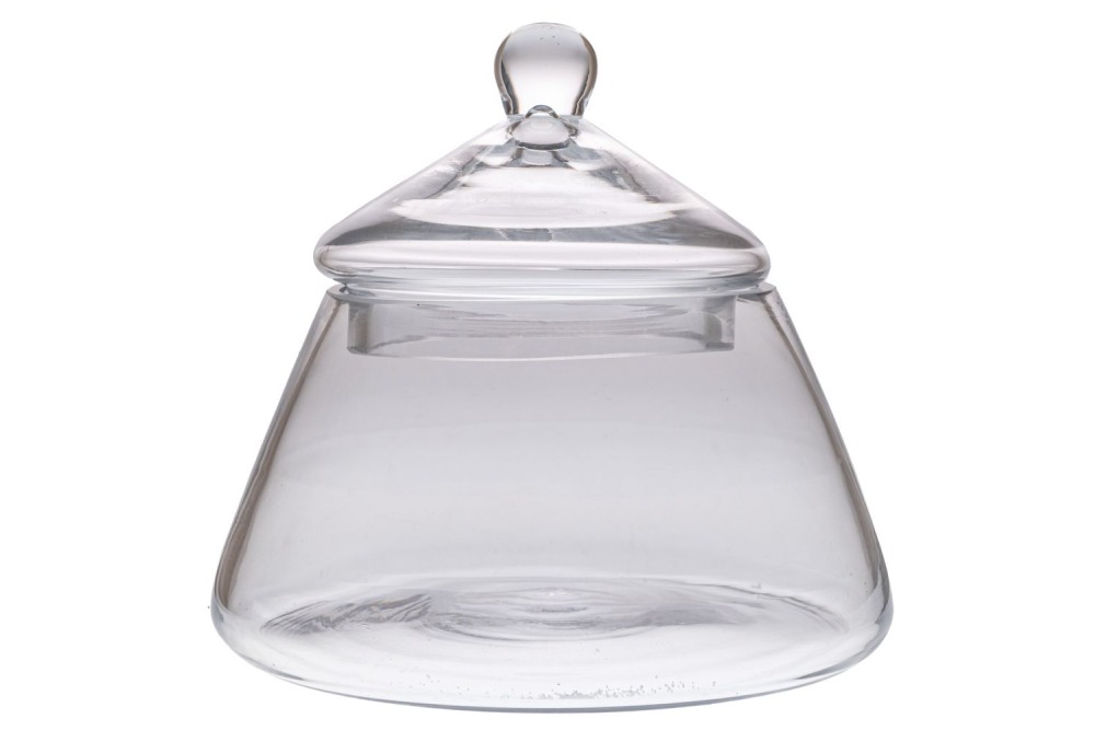 ΓΥΑΛΙΝΟ ΔΙΑΦΑΝΟ ΒΑΖΟ ΜΕ ΚΑΠΑΚΙ Φ 17Χ17 ΕΚ