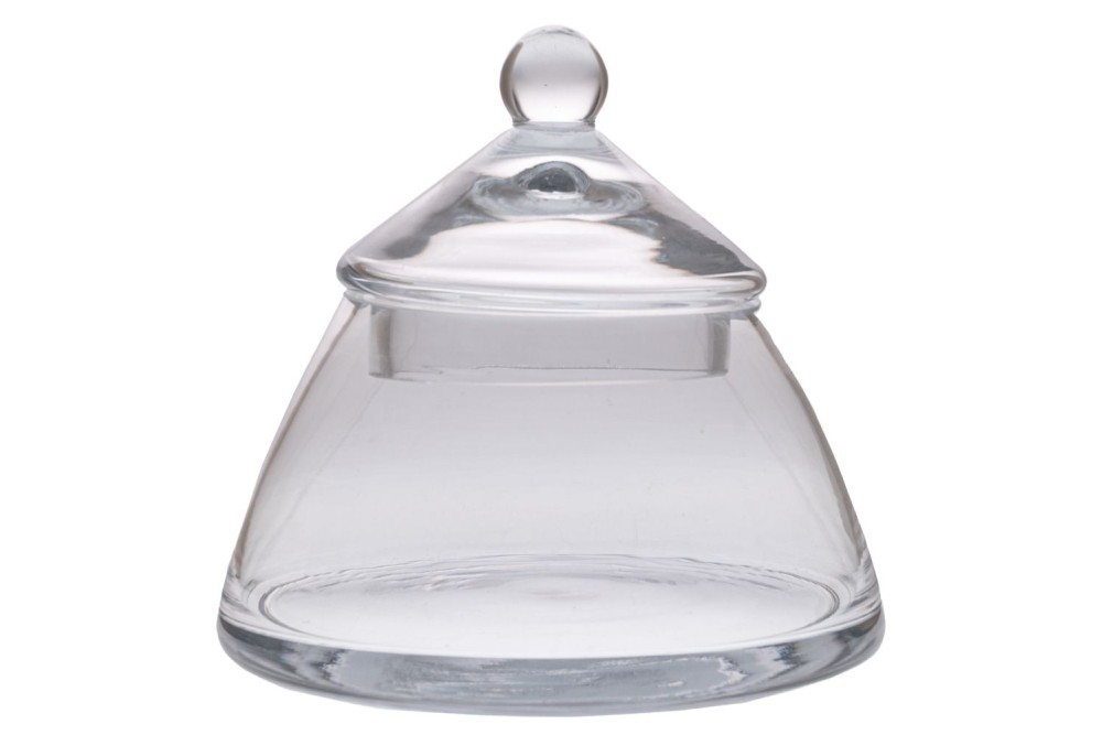 ΓΥΑΛΙΝΟ ΔΙΑΦΑΝΟ ΒΑΖΟ ΜΕ ΚΑΠΑΚΙ Φ 21Χ20 ΕΚ