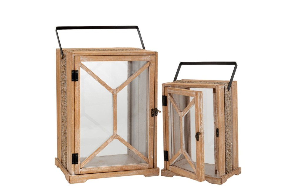 ΣΕΤ 2 ΦΑΝΑΡΙ ΛΕΥΚΟ ΞΥΛΙΝΟ ΜΕ ΜΑΥΡΟ ΧΕΡΟΥΛΙ 30,5Χ22Χ52,5 21,5Χ16Χ40ΕΚ ΣΕΤ 2 ΦΑΝΑΡΙ ΛΕΥΚΟ ΞΥΛΙΝΟ ΜΕ ΜΑΥΡΟ ΧΕΡΟΥΛΙ 30,5Χ22Χ52,5 21,5Χ16Χ40ΕΚ