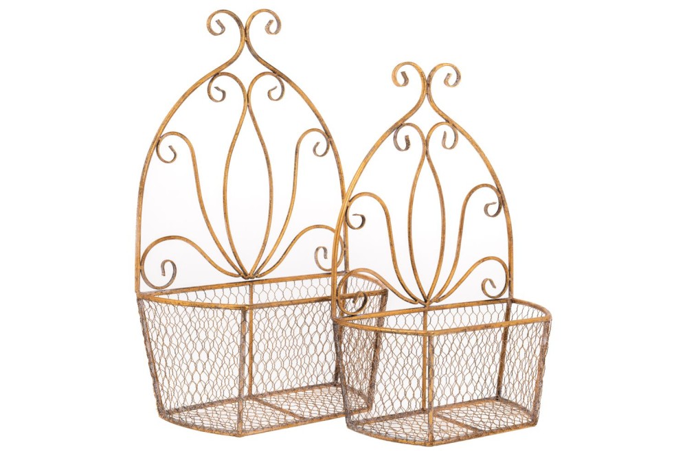 ΣΕΤ 2 ΧΡΥΣΟ ΜΕΤΑΛΛΙΚΟ 40Χ19Χ63  35Χ17Χ55ΕΚ