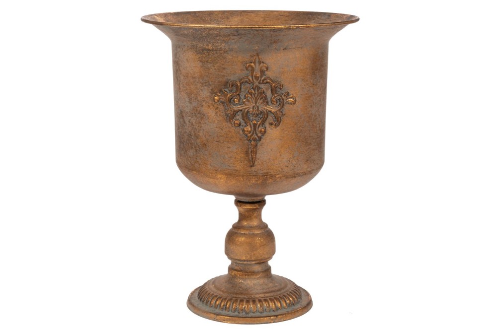 ΧΡΥΣΟΣ ΜΕΤΑΛΛΙΚΟΣ ΑΜΦΟΡΕΑΣ 30,5Χ30,5Χ41,5ΕΚ