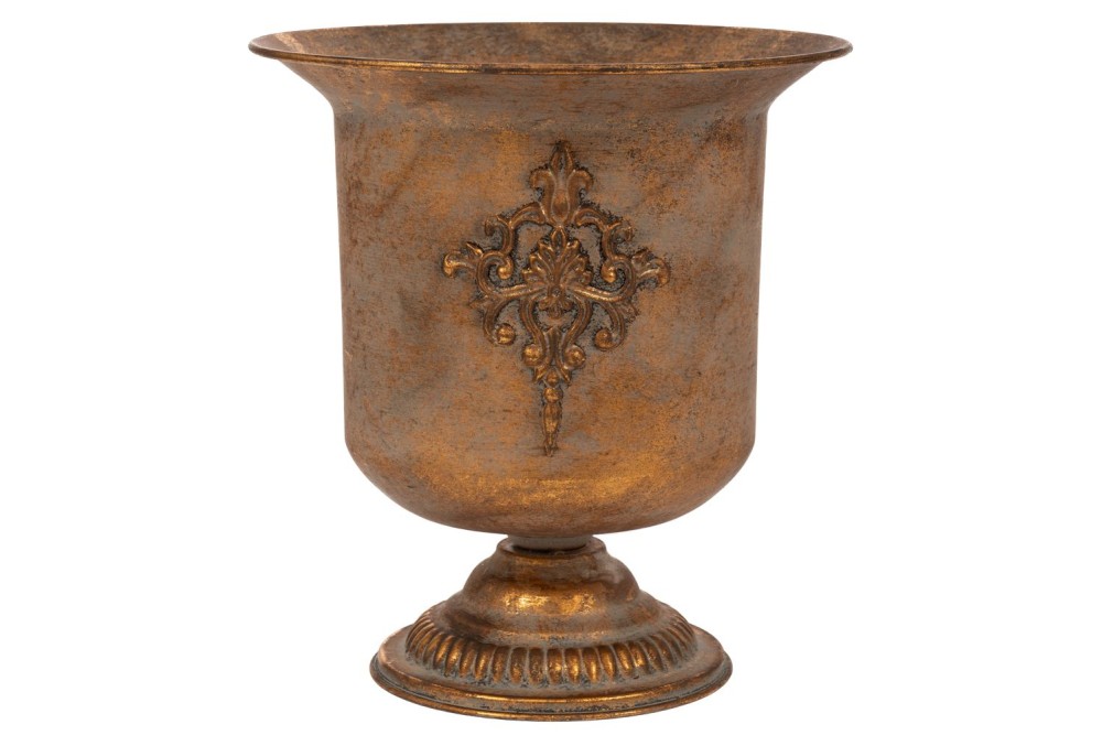 ΧΡΥΣΟΣ ΜΕΤΑΛΛΙΚΟΣ ΑΜΦΟΡΕΑΣ 30,5Χ30,5Χ32,5ΕΚ