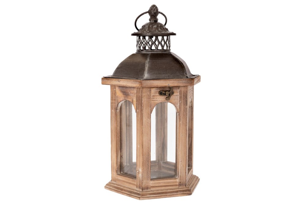 ΚΑΦΕ ΕΞΑΓΩΝΟ ΦΑΝΑΡΙ ΜΕ ΜΑΥΡΗ ΜΕΤΑΛΛΙΚΗ ΟΡΟΦΗ 19Χ16,5Χ33,5ΕΚ ΚΑΦΕ ΕΞΑΓΩΝΟ ΦΑΝΑΡΙ ΜΕ ΜΑΥΡΗ ΜΕΤΑΛΛΙΚΗ ΟΡΟΦΗ 19Χ16,5Χ33,5ΕΚ