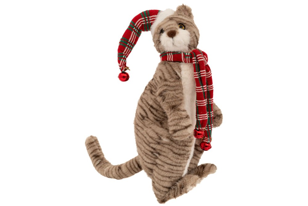 ΓΚΡΙ ΚΑΘΙΣΤΗ ΓΑΤΟΥΛΑ ΜΕ ΚΑΡΟ ΣΚΟΥΦΟ ΚΑΙ ΚΑΣΚΟΛ 23Χ20Χ51ΕΚ