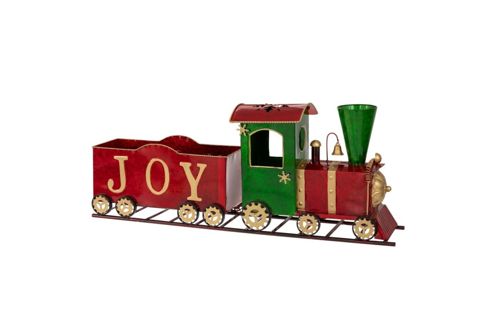 ΚΟΚΚΙΝΟ ΠΡΑΣΙΝΟ ΜΕΤΑΛΛΙΚΟ ΤΡΕΝΟ 85Χ18Χ34ΕΚ