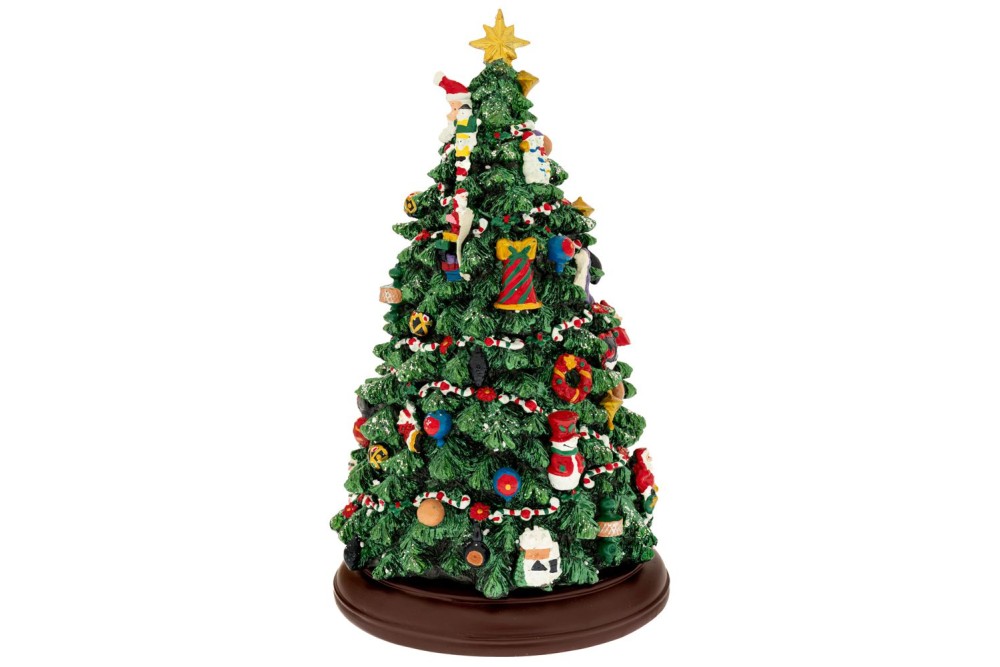 ΠΡΑΣΙΝΟ ΠΟΛΥΡΕΖΙΝ ΚΟΥΡΔΙΣΤΟ ΔΕΝΤΡΟ ΜΕ ΦΩΣ ΚΙΝΗΣΗ ΚΑΙ ΜΟΥΣΙΚΗ 23Χ23Χ34ΕΚ