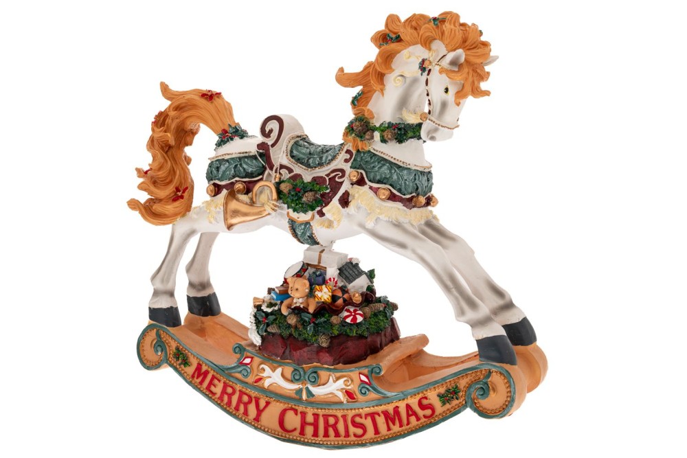 ΛΕΥΚΟ  ΧΡΥΣΟ ΠΟΛΥΡΕΖΙΝ ΚΟΥΝΙΣΤΟ ΑΛΟΓΟ ΜΕ ΔΩΡΑ 63,5Χ22Χ68ΕΚ