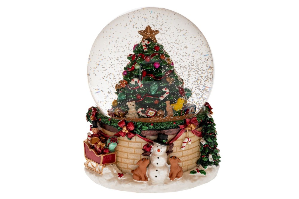 ΠΟΛΥΡΕΖΙΝ ΚΟΥΡΔΙΣΤΗ ΝΕΡΟΜΠΑΛΑ ΜΕ ΣΤΟΛΙΣΜΕΝΟ ΔΕΝΤΡΟ ΜΕ ΜΟΥΣΙΚΗ 18,5Χ17Χ21ΕΚ