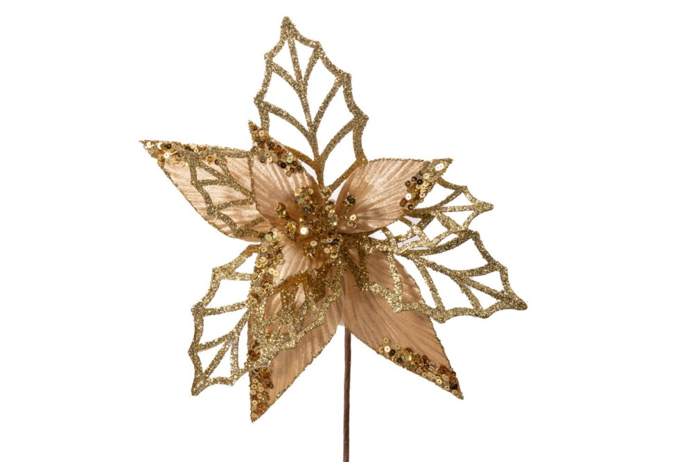 ΧΡΥΣΟ ΑΛΕΞΑΝΔΡΙΝΟ ΚΛΑΔΙ ΜΕ GLITTER Φ26Χ45ΕΚ