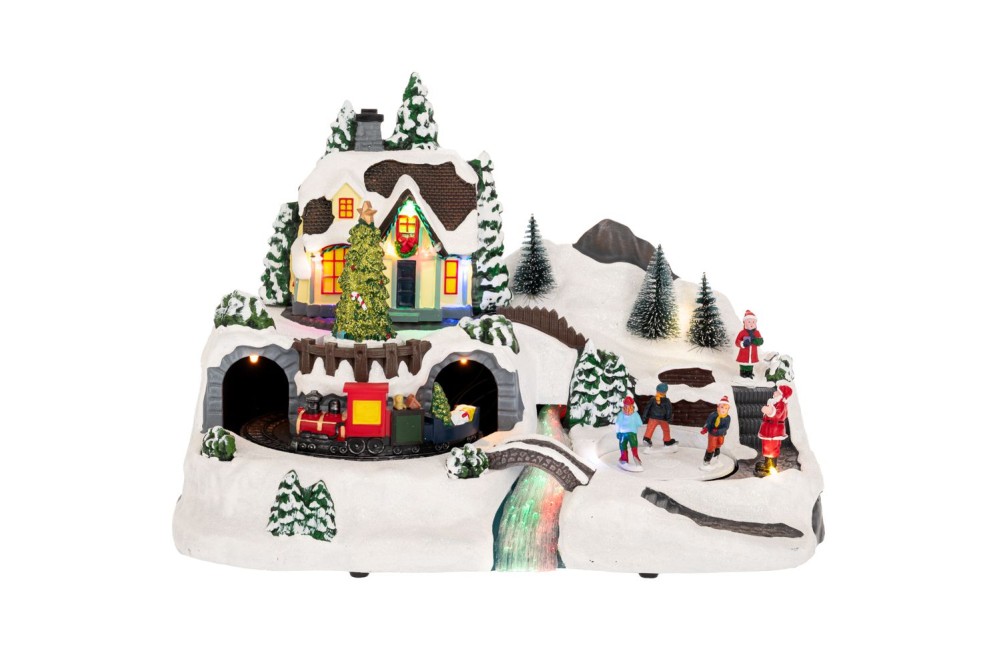 ΦΩΤΙΖΟΜΕΝΟ ΧΩΡΙΟ ΜΕ ΠΙΣΤΑ ΠΑΤΙΝΑΖ ΚΑΙ ΤΡΕΝΟ ΠΟΥ ΚΙΝΕΙΤΑΙ 37Χ22,5Χ26ΕΚ ΡΕΥΜΑΤΟΣ