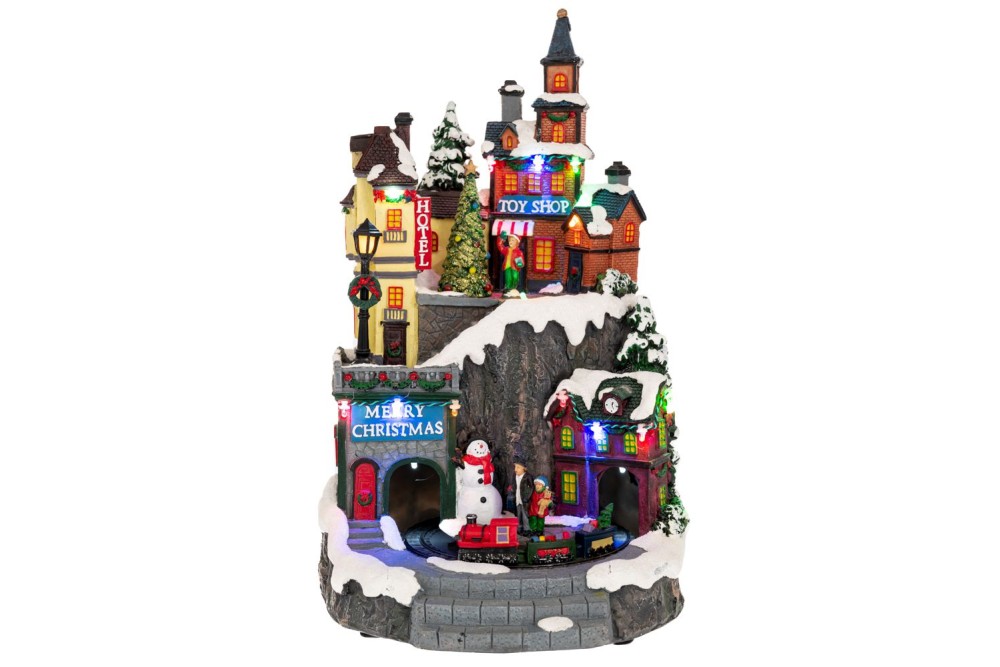 ΦΩΤΙΖΟΜΕΝΟ ΧΩΡΙΟ ΜΕ ΤΡΕΝΟ ΠΟΥ ΚΙΝΕΙΤΑΙ 22Χ22Χ35,5ΕΚ ΡΕΥΜΑΤΟΣ