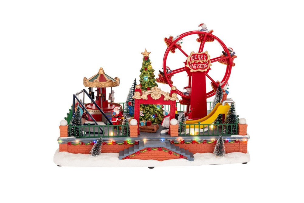 ΦΩΤΙΖΟΜΕΝΟ ΛΟΥΝΑ ΠΑΡΚ ΜΕ ΚΑΡΟΥΖΕΛ ΚΑΙ ΡΟΔΑ AND ΚΙΝΗΣΗ 36,5Χ25Χ23ΕΚ ΡΕΥΜΑΤΟΣ