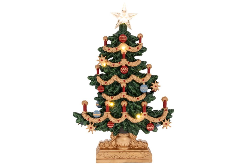 ΠΟΛΥΡΕΖΙΝ ΔΕΝΤΡΟ ΠΡΑΣΙΝΟ ΜΕ ΦΩΣ ΜΕ LED 32Χ9.5Χ48.5ΕΚ