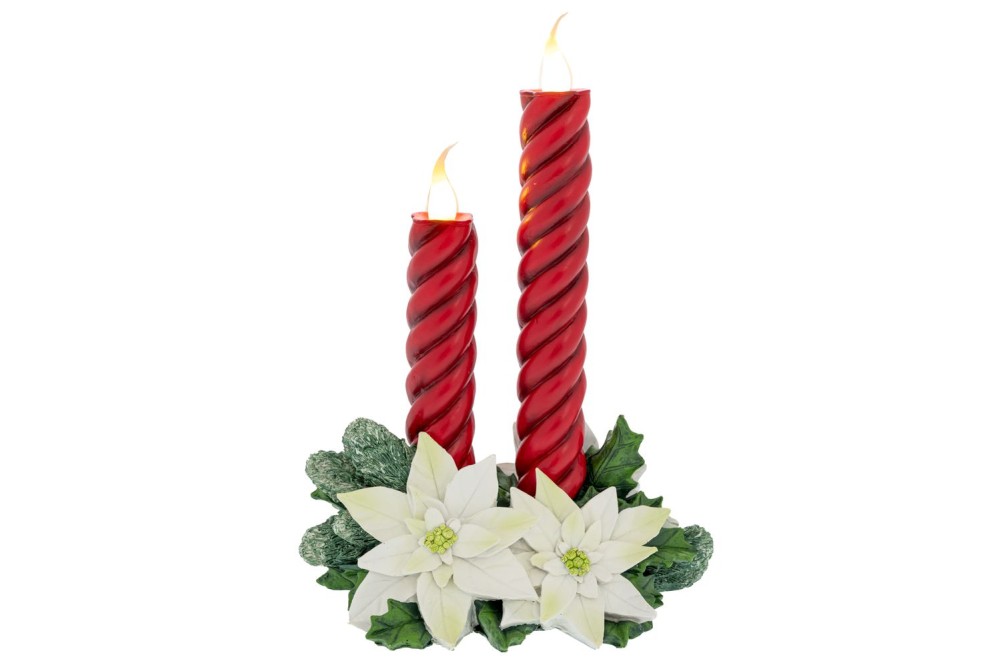 LED ΚΟΚΚΙΝΟ ΠΟΛΥΡΕΖΙΝ ΔΙΠΛΟ ΚΗΡΟΠΗΓΙΟ 21Χ15.5Χ29ΕΚ ΜΕ ΦΩΣ ΜΠΑΤΑΡΙΑΣ