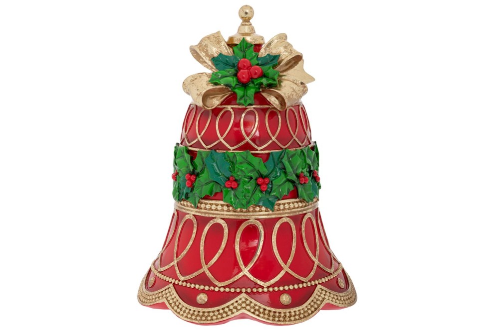 ΚΟΚΚΙΝΗ ΠΟΛΥΡΕΖΙΝ ΔΙΑΚΟΣΜΗΤΙΚΗ ΚΑΜΠΑΝΑ 32Χ31.5Χ41ΕΚ