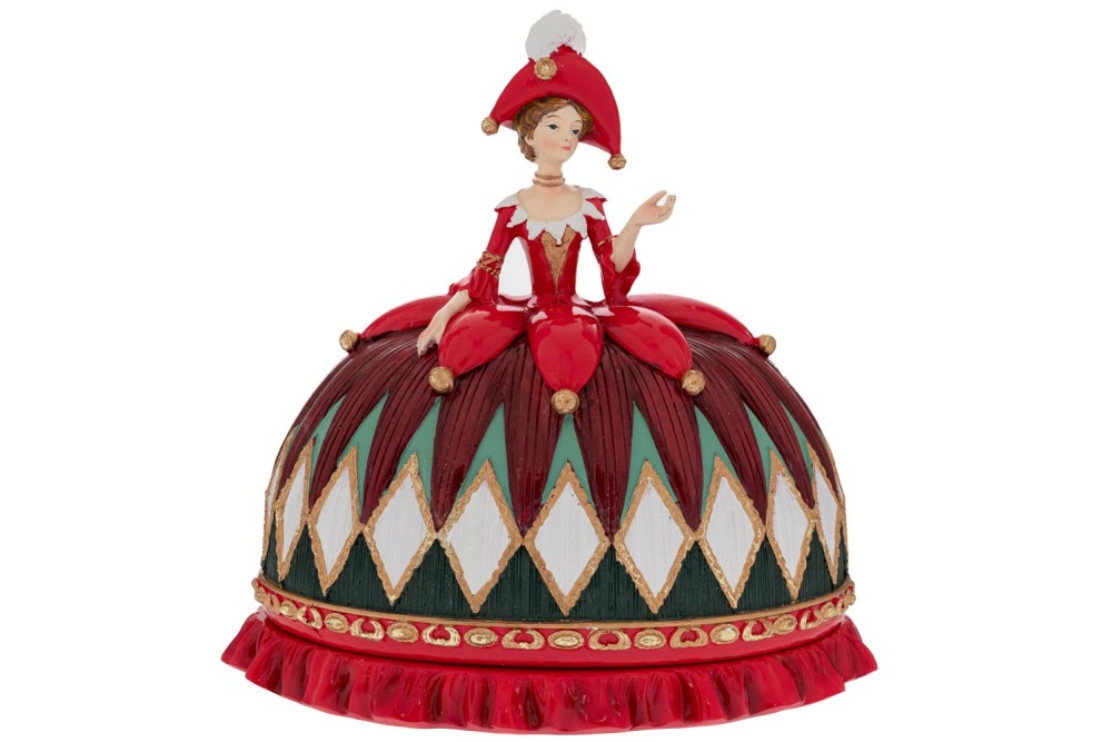 ΚΟΚΚΙΝΗ ΠΟΛΥΡΕΖΙΝ ΒΑΣΙΛΙΣΣΑ 26.5Χ17Χ26ΕΚ ΜΠΙΣΚΟΤΙΕΡΑ