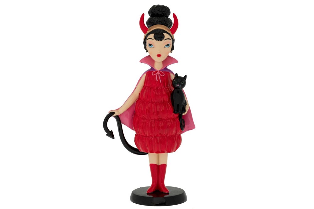 KOKKINH ΠΟΛΥΡΕΖΙΝ ΜΙΝΙΑΤΟΥΡΑ (ΔΙΑΒΟΛΑΚΙ) 11Χ7Χ22ΕΚ HALLOWEEN