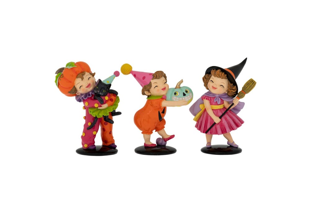 ΣΕΤ 3 ΠΟΛΥΡΕΖΙΝ ΦΙΓΟΥΡΕΣ HALLOWEEN 3 ΣΧΕΔΙΑ 12Χ8Χ16ΕΚ