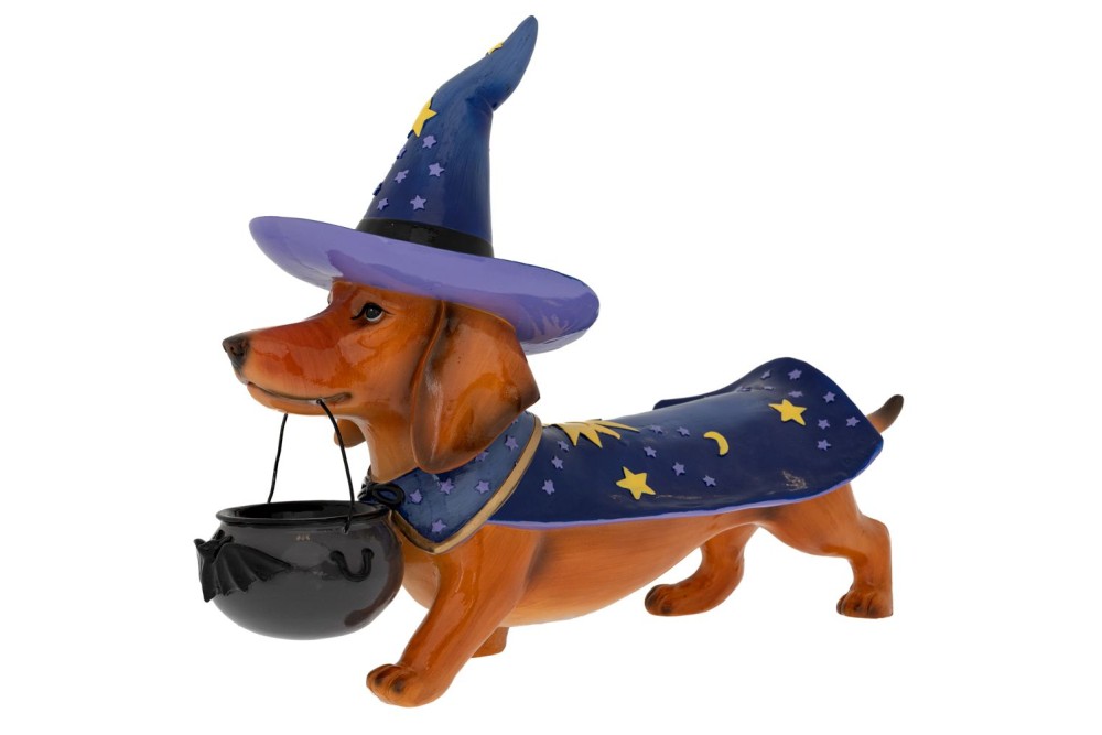 ΠΟΛΥΡΕΖΙΝ ΦΙΓΟΥΡΑ ΣΚΥΛΟΥ WIZARD 22Χ55Χ37ΕΚ HALLOWEEN ΠΟΛΥΡΕΖΙΝ ΦΙΓΟΥΡΑ ΣΚΥΛΟΥ WIZARD 22Χ55Χ37ΕΚ HALLOWEEN