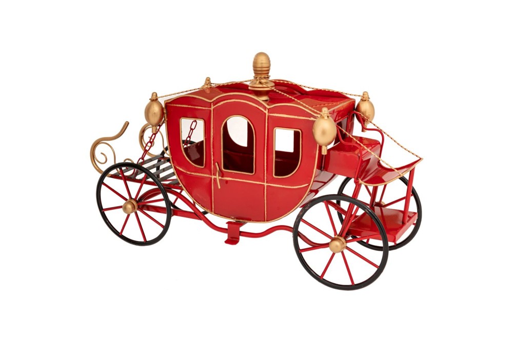 ΚΟΚΚΙΝΗ ΜΕΤΑΛΛΙΚΗ ΔΙΑΚΟΣΜΗΤΙΚΗ ΑΜΑΞΑ 55Χ21.5Χ32.5